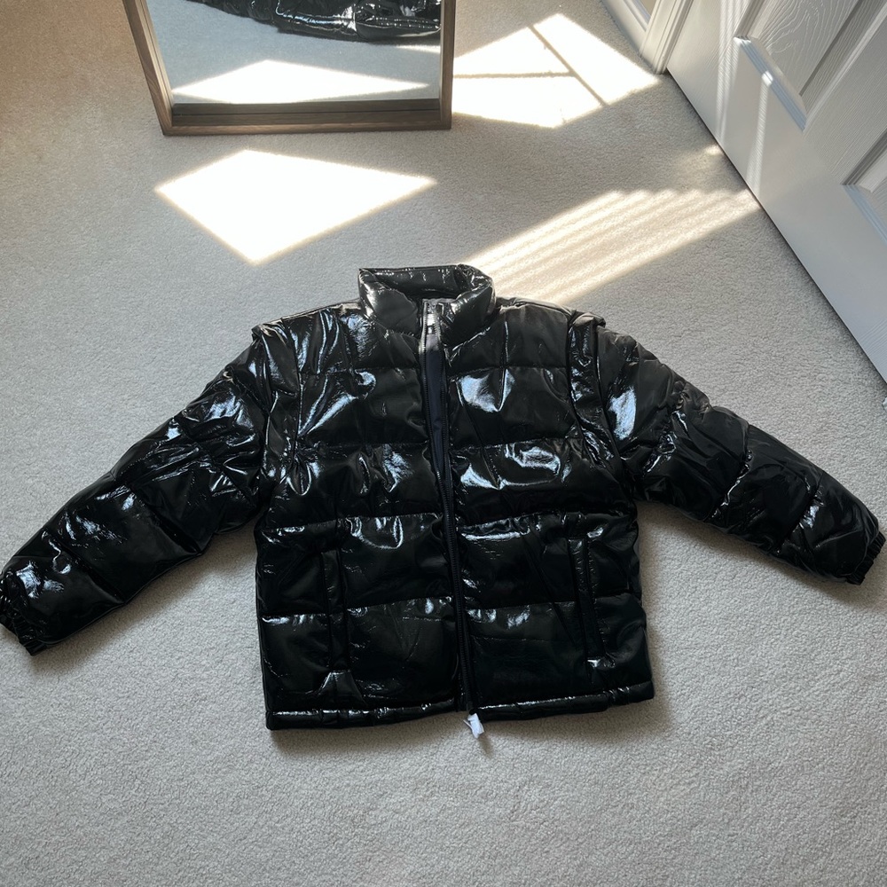 WeWoreWhat Leather Bomber Jacket